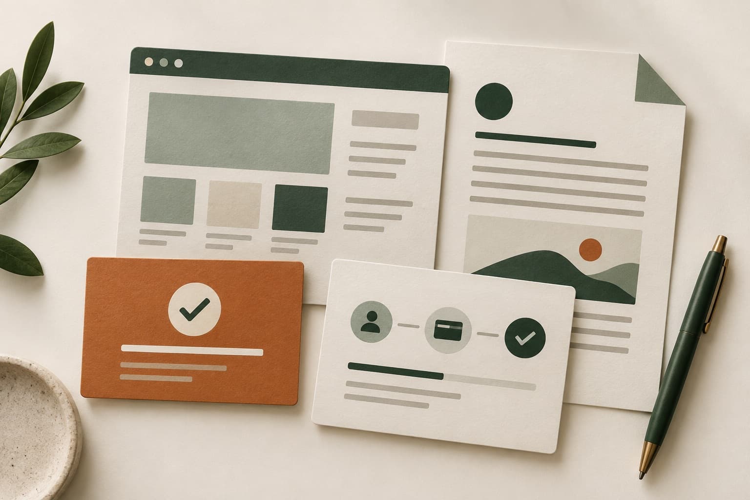 Layers of platform rules, accepted terms, and a project agreement arranged together